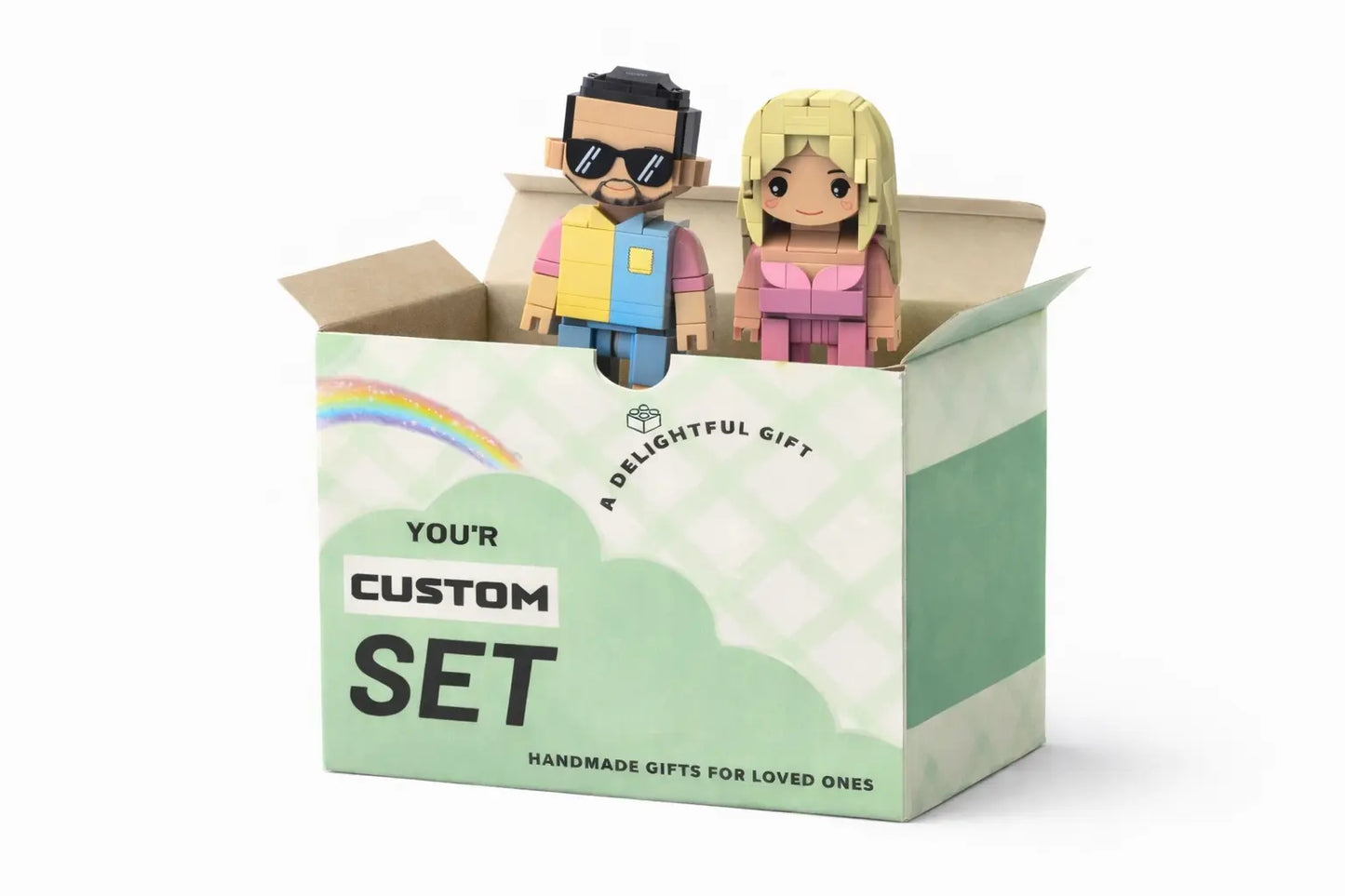 Créez votre figurine LEGO personnalisée Couple–ou Solo Mon Lego