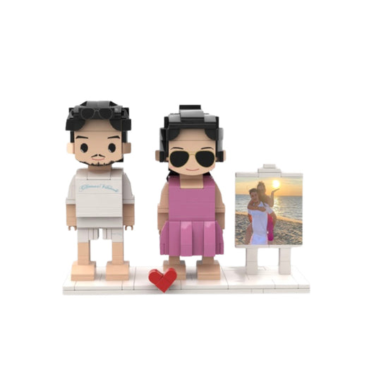 mini figurine personnalisée en briques pour les mariés idée cadeau de mariage original