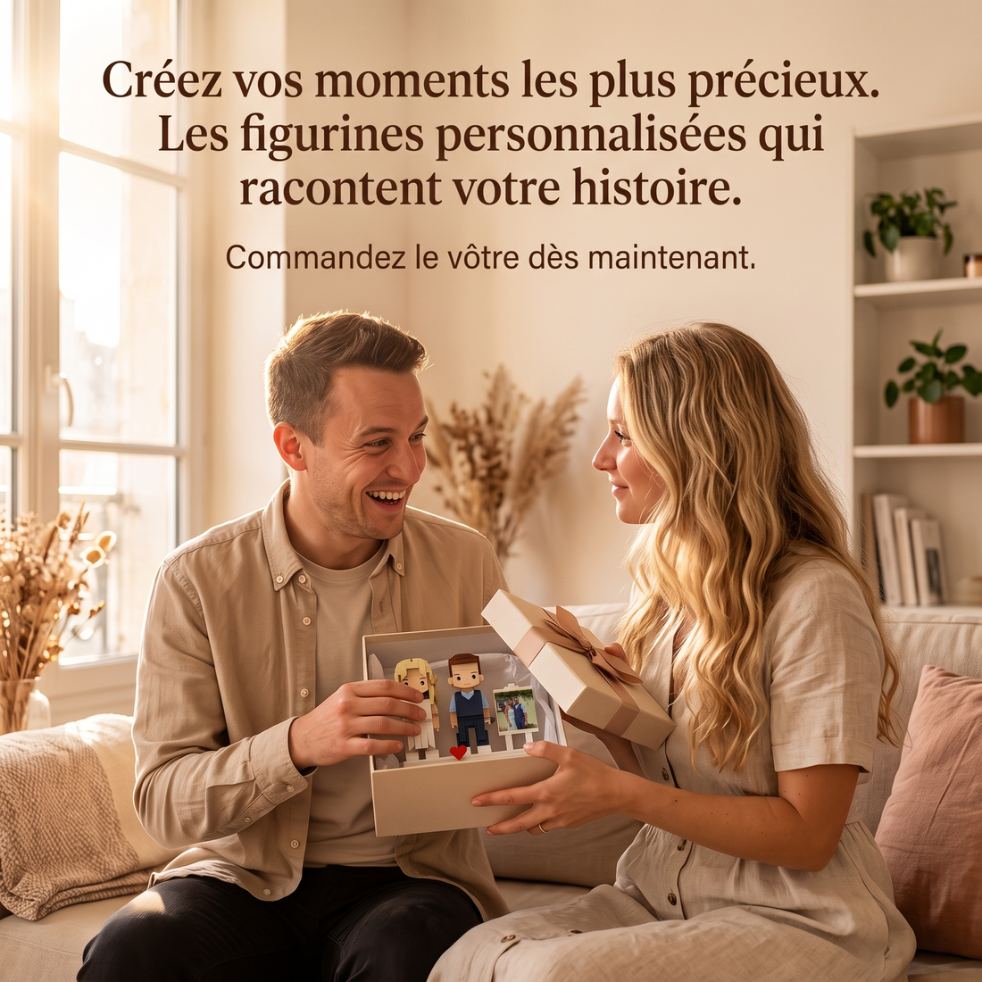 figurine personnalisée couple en lego cadeau saint valentin 