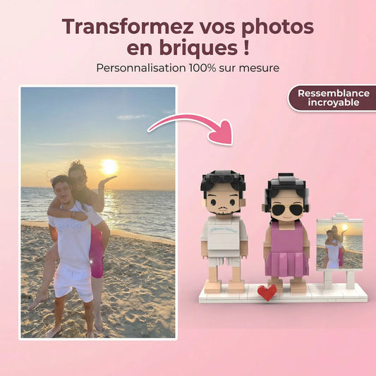 Créez votre figurine LEGO personnalisée Couple–ou Solo Mon Lego